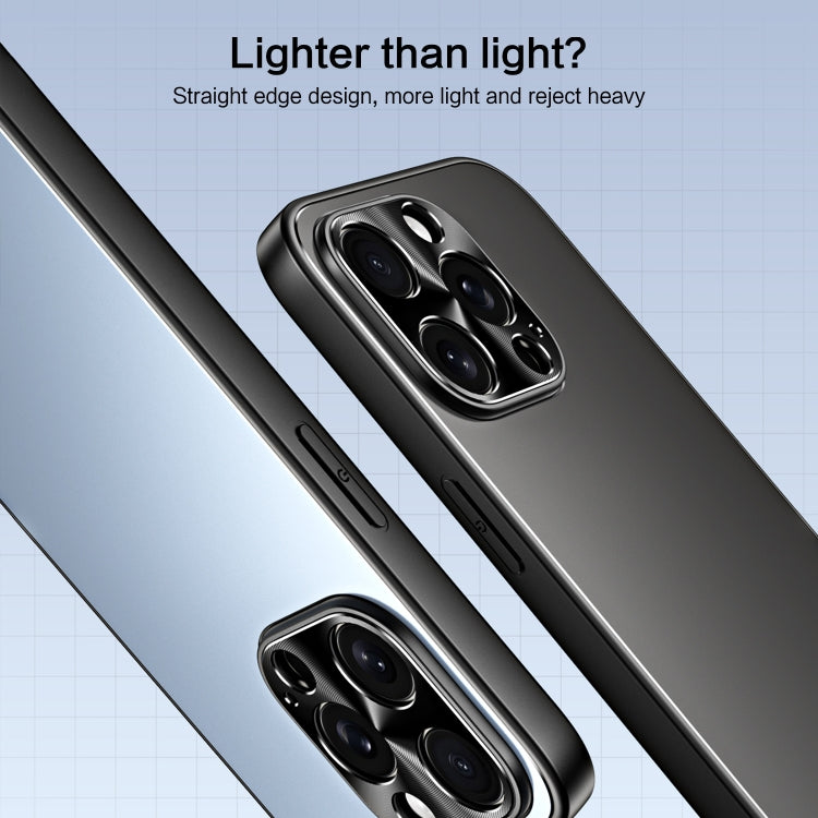 For iPhone 14 R-JUST RJ-61 Electroplating Frosted TPU + PC Phone Case with Holder(Silver)