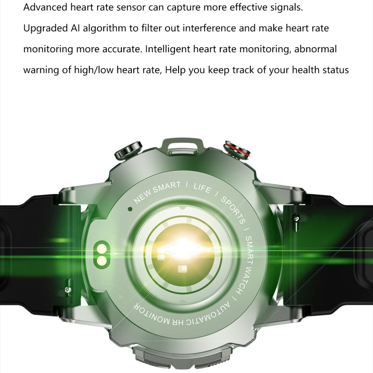 ELF3 1.39 inch TFT Round Screen Outdoor Silicone Strap Smart Watch Supports Blood Oxygen Monitoring(Black)