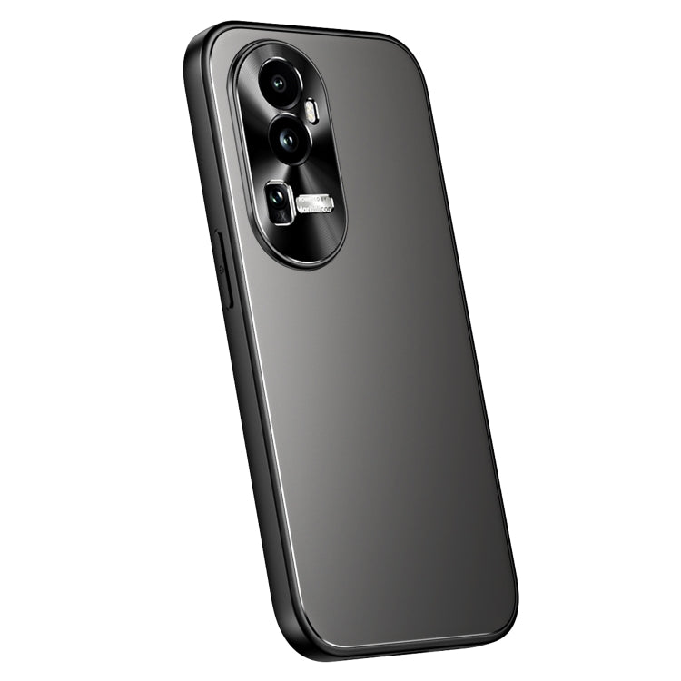 For OPPO Reno10 / Reno10 Pro Global R-JUST RJ-61 Electroplating Frosted TPU + PC Phone Case(Grey)
