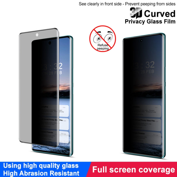 For vivo V30 5G / V30 Pro 5G imak 3D Curved HD Full Screen Anti-spy Tempered Glass Protective Film