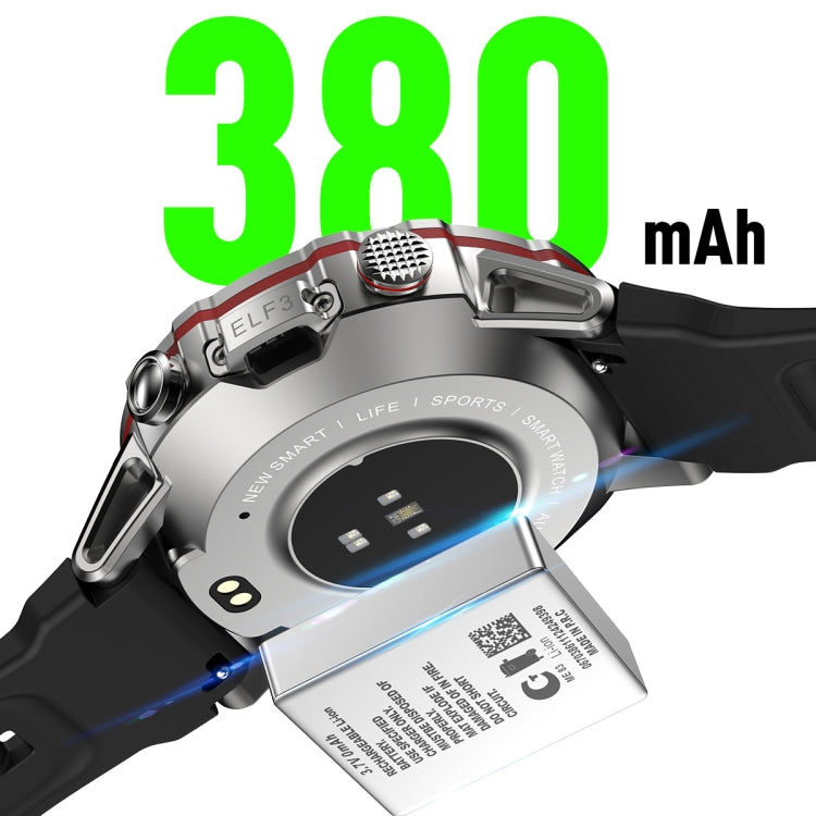LEMFO ELF3 1.39 inch TFT Round Screen Outdoor Steel Strap Smart Watch Supports Blood Oxygen Monitoring(Silver)