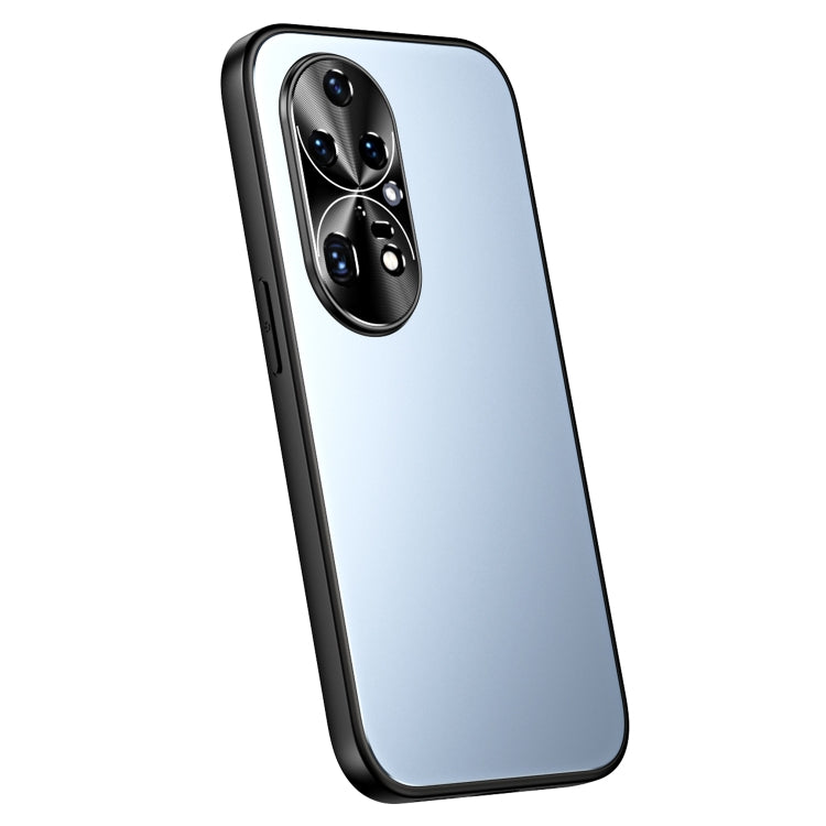 For Huawei P50 R-JUST RJ-61 Electroplating Frosted TPU + PC Phone Case(Blue)