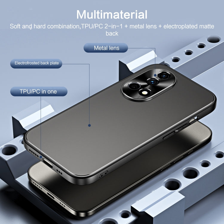 For Huawei nova 12 R-JUST RJ-61 Electroplating Frosted TPU + PC Phone Case(Silver)