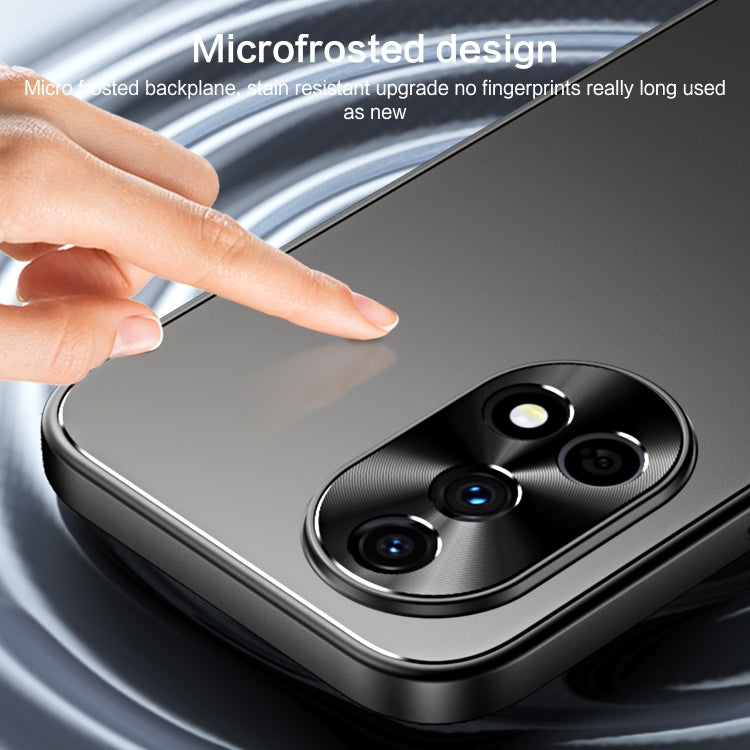 For Huawei nova 12 Pro R-JUST RJ-61 Electroplating Frosted TPU + PC Phone Case(Blue)