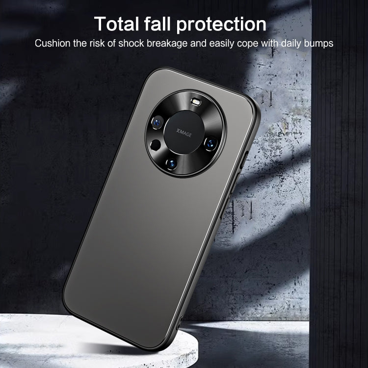 For Huawei Mate 60 Pro R-JUST RJ-61 Electroplating Frosted TPU + PC Phone Case(Blue)
