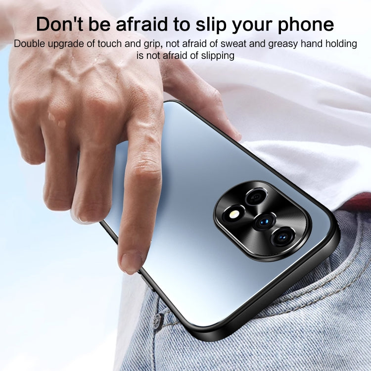For Huawei nova 12 Pro R-JUST RJ-61 Electroplating Frosted TPU + PC Phone Case with Holder(Silver)