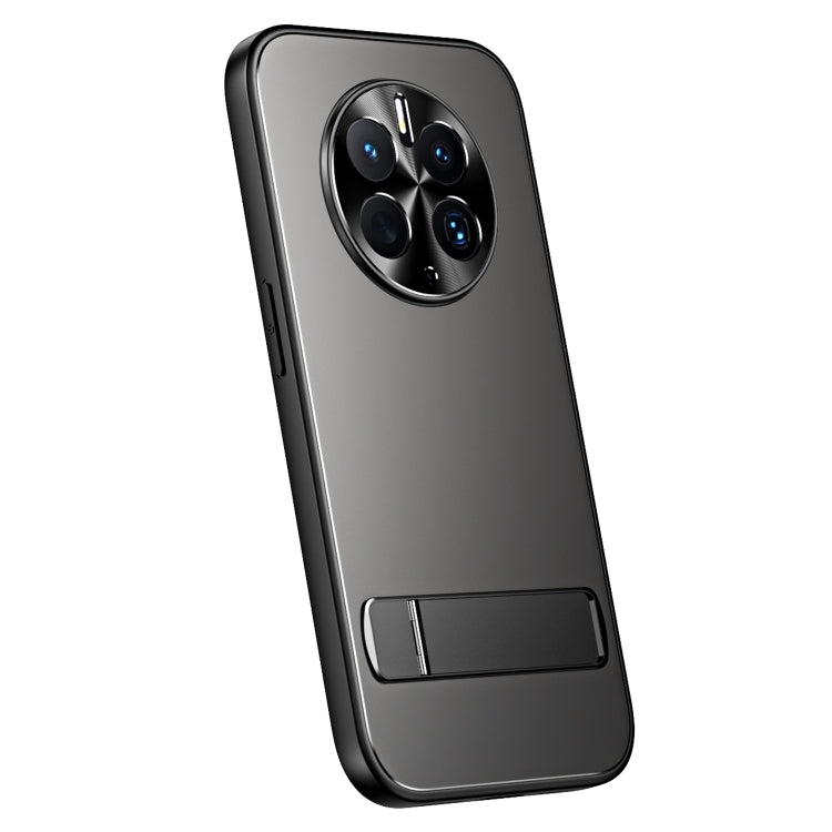 For Huawei Mate 50 Pro R-JUST RJ-61 Electroplating Frosted TPU + PC Phone Case with Holder(Grey)