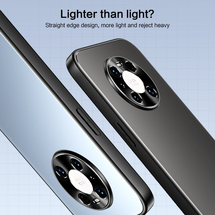 For Huawei Mate 40 Pro R-JUST RJ-61 Electroplating Frosted TPU + PC Phone Case with Holder(Grey)
