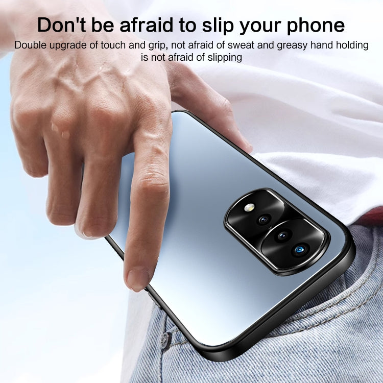 For Honor 70 Pro R-JUST RJ-61 Electroplating Frosted TPU + PC Phone Case(Silver)