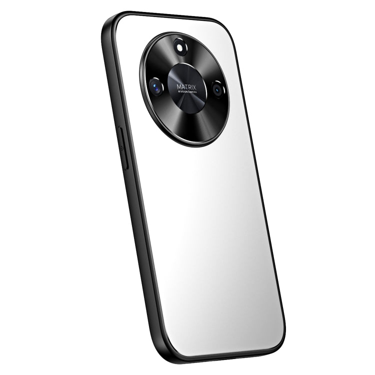 For Honor X50 R-JUST RJ-61 Electroplating Frosted TPU + PC Phone Case(Silver)
