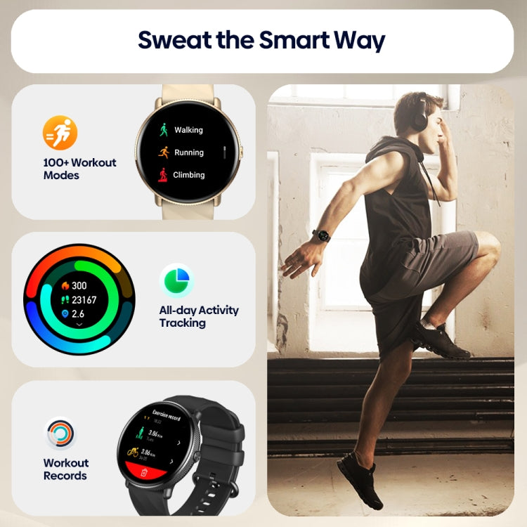 Zeblaze GTR 3 Pro 1.43 inch Screen Voice Calling Smart Watch, Support Heart Rate / Blood Pressure / Blood Oxygen(Gold)