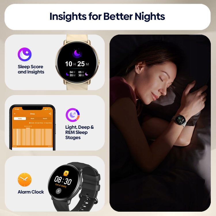 Zeblaze GTR 3 Pro 1.43 inch Screen Voice Calling Smart Watch, Support Heart Rate / Blood Pressure / Blood Oxygen(Black)