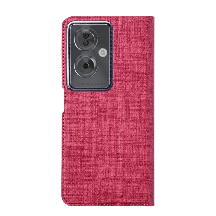 For OPPO A79 5G ViLi DMX Series Shockproof TPU + PU Leather Magnetic Attraction Horizontal Flip Case(Rose Red)