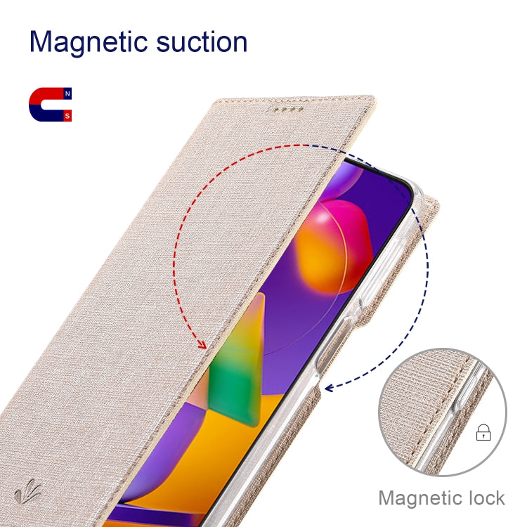 For OPPO A79 5G ViLi DMX Series Shockproof TPU + PU Leather Magnetic Attraction Horizontal Flip Case(Gold)