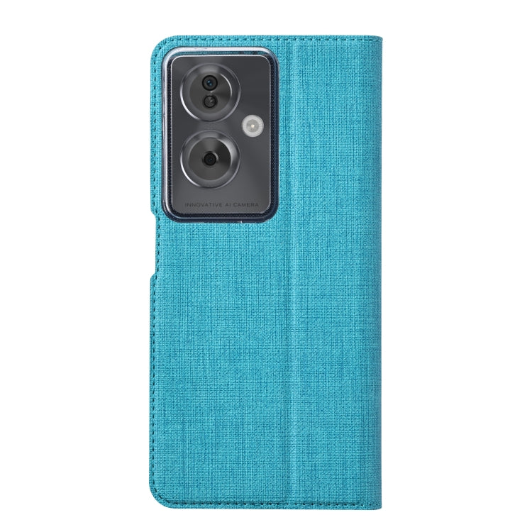 For OPPO A79 5G ViLi DMX Series Shockproof TPU + PU Leather Magnetic Attraction Horizontal Flip Case(Blue)