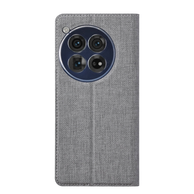 For OnePlus 12 ViLi DMX Series Shockproof TPU + PU Leather Magnetic Attraction Horizontal Flip Case(Grey)