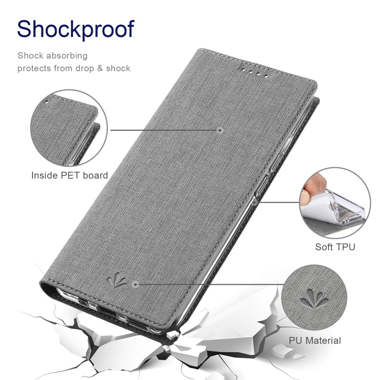 For OnePlus 12 ViLi DMX Series Shockproof TPU + PU Leather Magnetic Attraction Horizontal Flip Case(Grey)