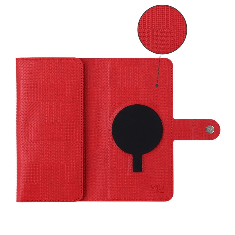 For iPhone 13 Pro ViLi GHA Series Shockproof MagSafe RFID Leather Attraction Horizontal Flip Phone Case(Red)