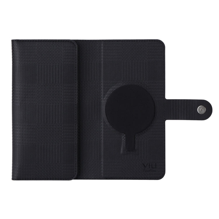 For iPhone 14 ViLi GHA Series Shockproof MagSafe RFID Leather Attraction Horizontal Flip Phone Case(Black)