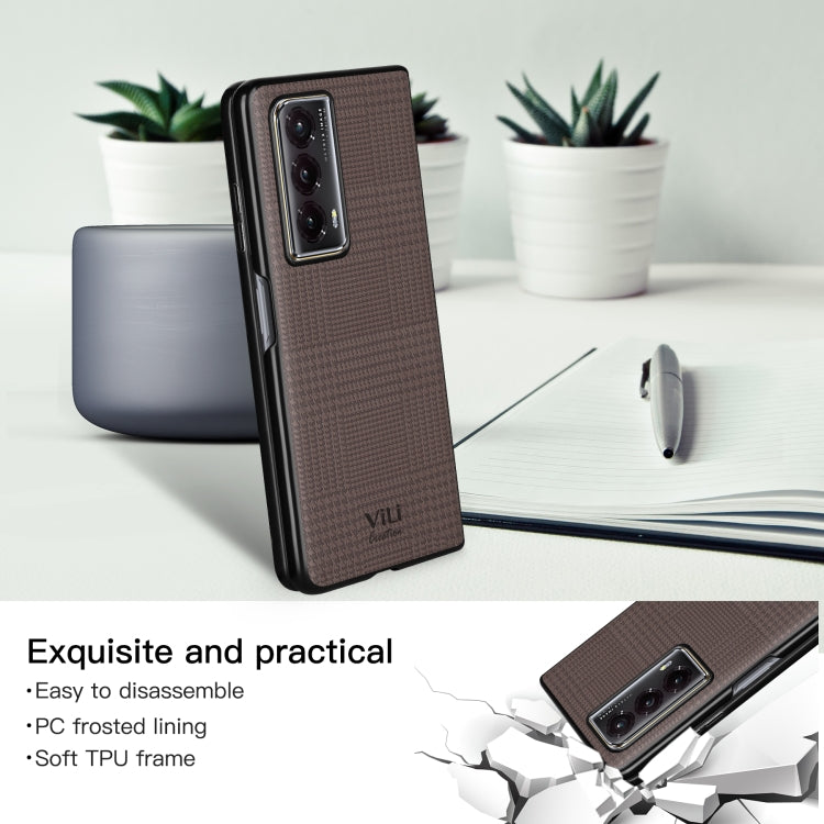For Honor Magic Vs2 ViLi TH Series Shockproof Phone Case(Brown)
