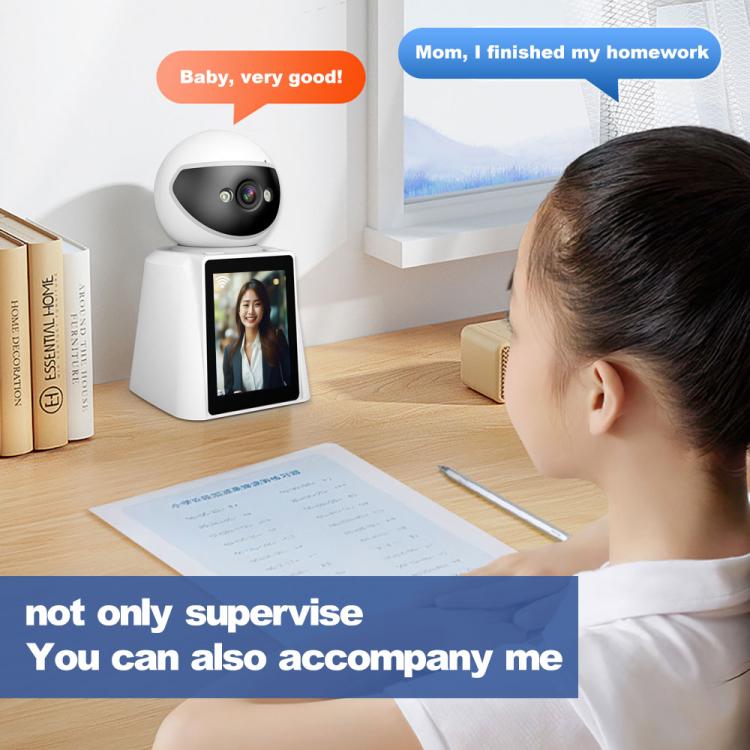 Srihome SH053 4MP 2.8 inch IPS Screen Smart Video Calling IP Camera Baby Monitor(UK Plug)