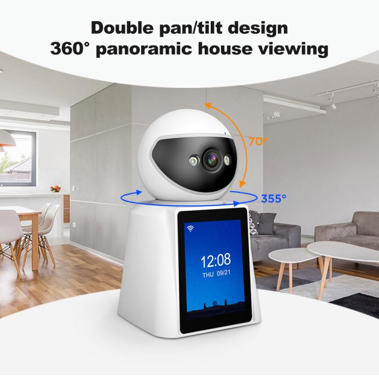 Srihome SH053 4MP 2.8 inch IPS Screen Smart Video Calling IP Camera Baby Monitor(EU Plug)