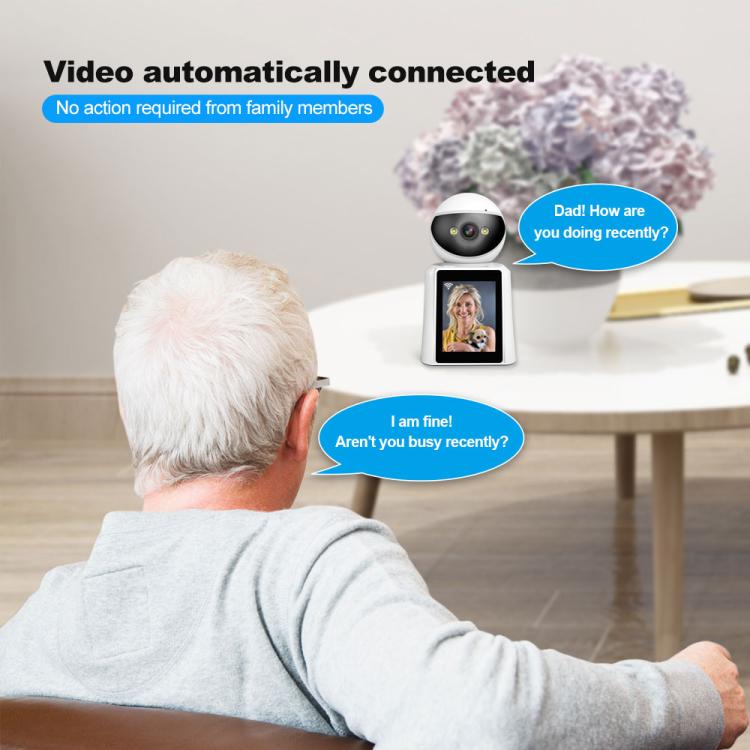 Srihome SH053 4MP 2.8 inch IPS Screen Smart Video Calling IP Camera Baby Monitor(EU Plug)