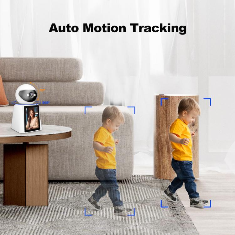 Srihome SH053 4MP 2.8 inch IPS Screen Smart Video Calling IP Camera Baby Monitor(EU Plug)