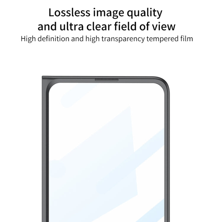 For Samsung Galaxy Z Fold4 5G GKK Integrated Blade Ultra-thin Full Coverage Phone Case(Cyan)