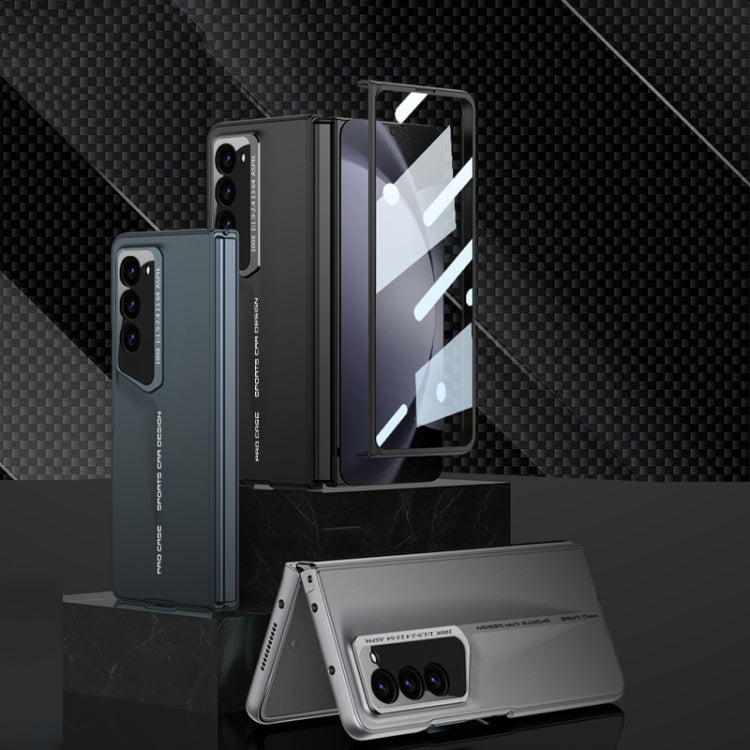 For Samsung Galaxy Z Fold5 5G GKK Integrated Blade Ultra-thin Full Coverage Phone Case(Cyan)