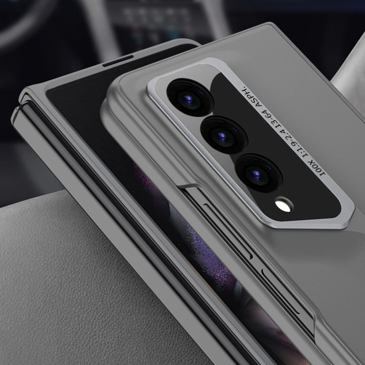 For Samsung Galaxy Z Fold3 GKK Integrated Blade Ultra-thin Full Coverage Phone Case(Cyan)