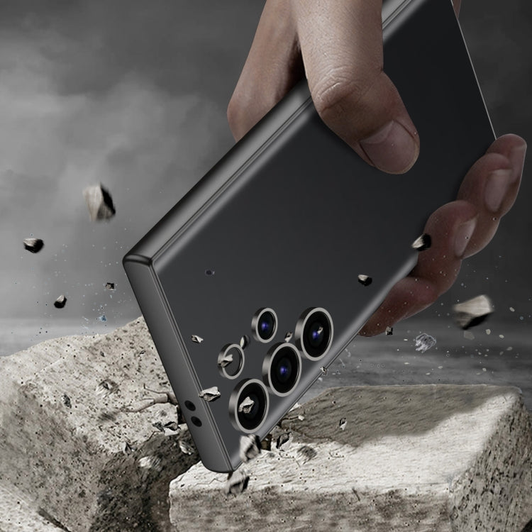 For Samsung Galaxy S23 Ultra 5G GKK AG Craft Skin Feel Full Coverage Phone Case(Black)