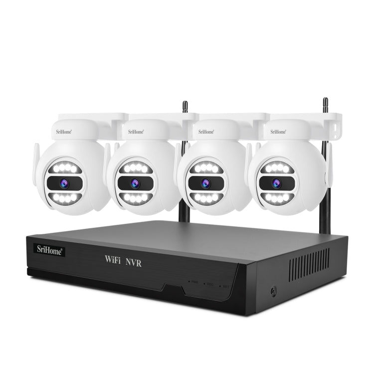 SriHome NVS001E-IPC047 Ultra HD 4 Channel WiFi Network Video Recorder Set(AU Plug)