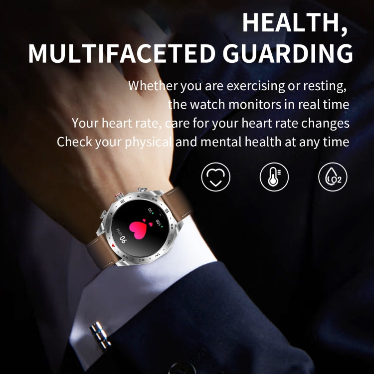 LEMFO T95 1.52 inch IPS Screen 2 in 1 Bluetooth Earphone Smart Watch Support Health Monitoring(Silver)