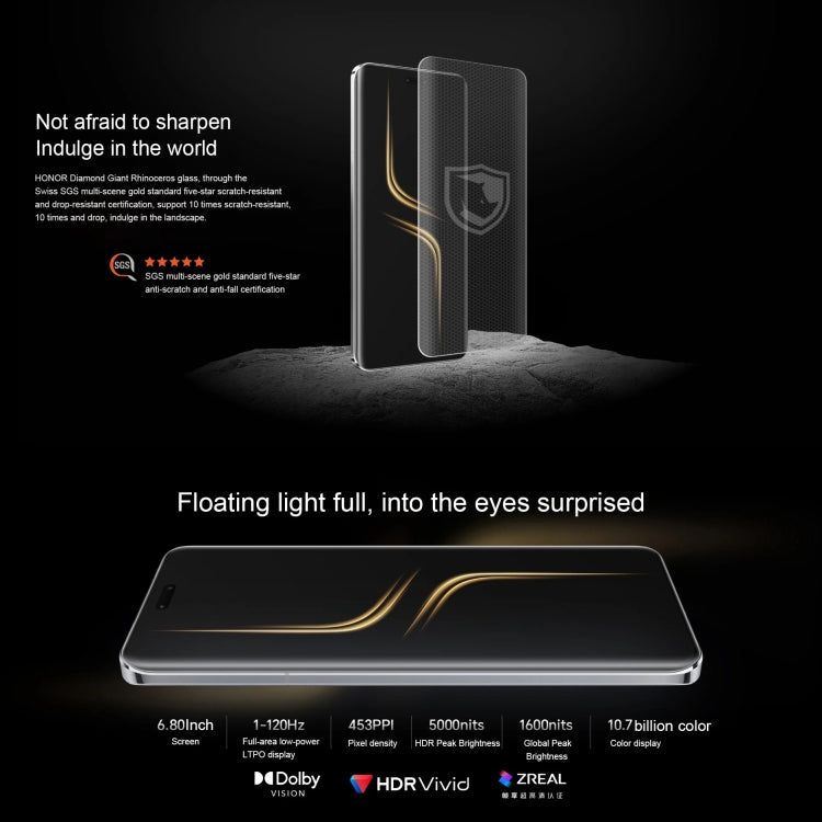 Honor Magic6 Ultimate, 16GB+1TB,  6.8 inch Magic OS 8.0 Snapdragon 8 Gen 3 Octa Core up to 3.3GHz, Network: 5G, OTG, NFC, Support Google Play(Purple)