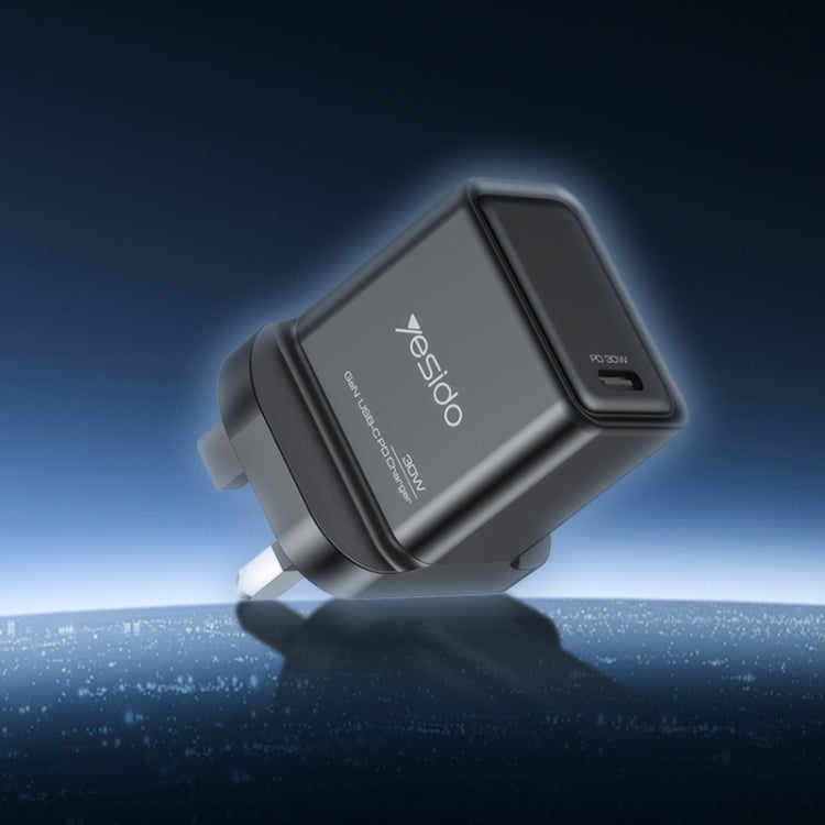 Yesido YC82 PD 30W USB-C/Type-C Interface GaN Fast Charging Charger(UK Plug)