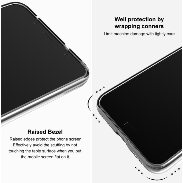 For Nothing Phone 2a 5G / 2a Plus imak UX-5 Series Transparent Shockproof TPU Protective Case(Transparent Black)