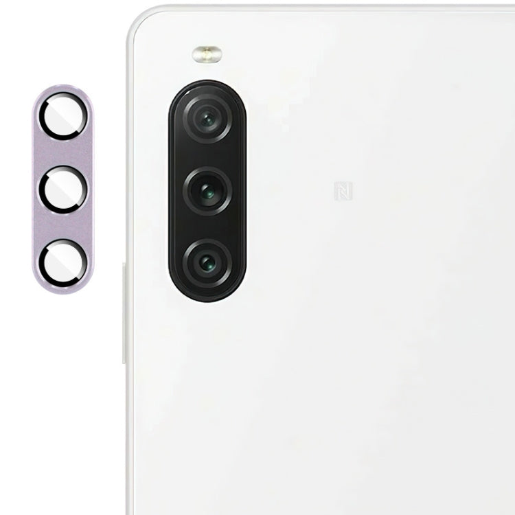 For Sony Xperia 10 V IMAK Metal Armor Premium Camera Protector Film(Purple)