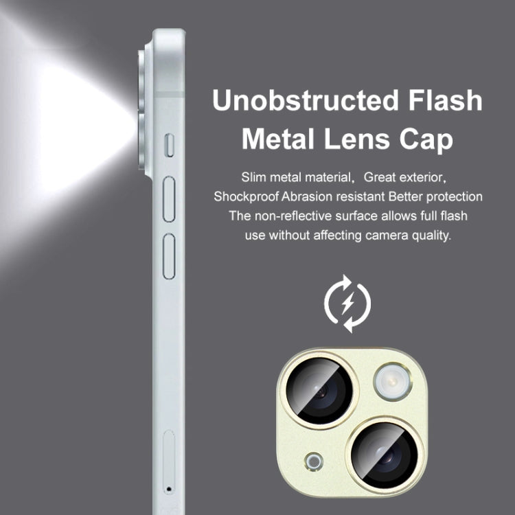 For iPhone 15 / 15 Plus IMAK Metal Armor Premium Camera Protector Film(Blue)