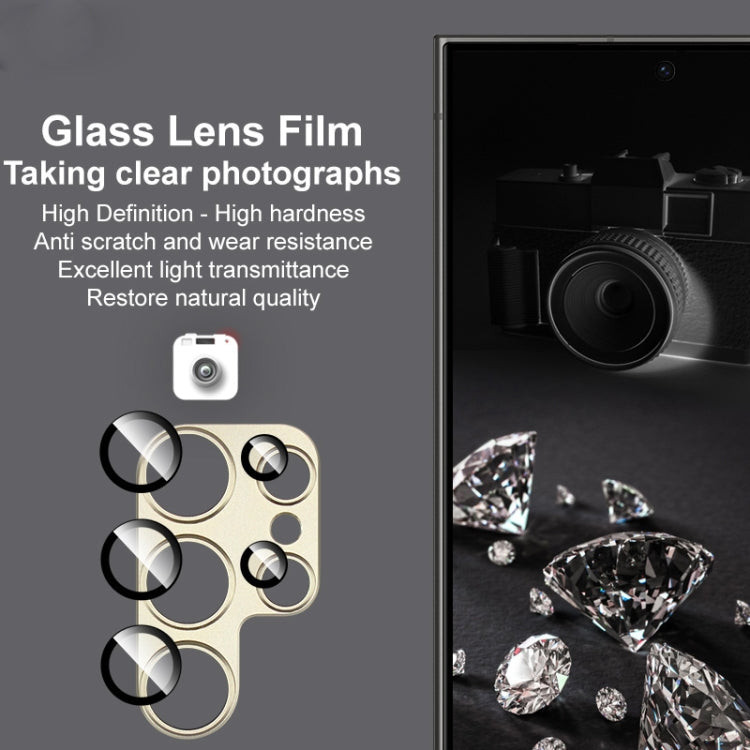 For Samsung Galaxy S24 Ultra 5G IMAK Metal Armor Premium Camera Protector Film(Black)