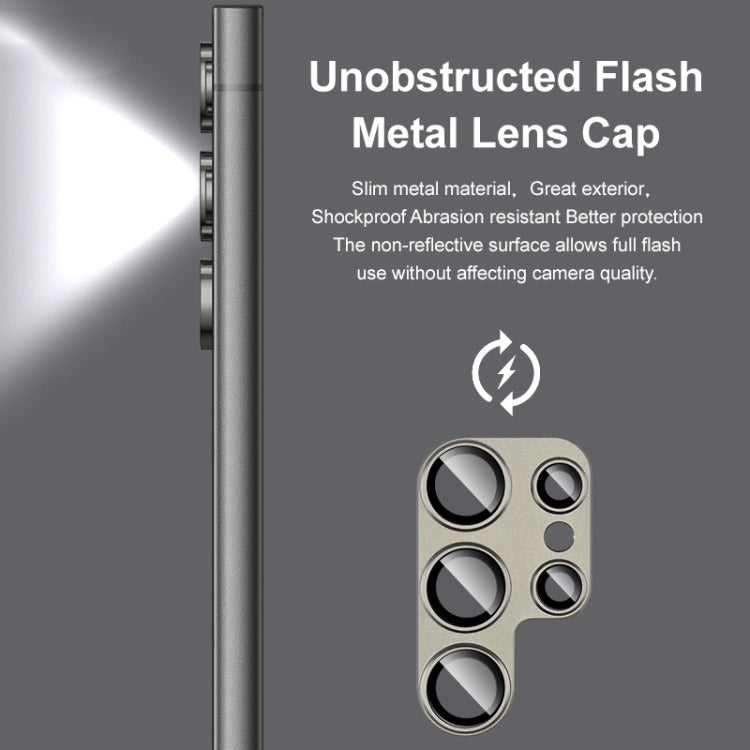 For Samsung Galaxy S24 Ultra 5G IMAK Metal Armor Premium Camera Protector Film(Grey)