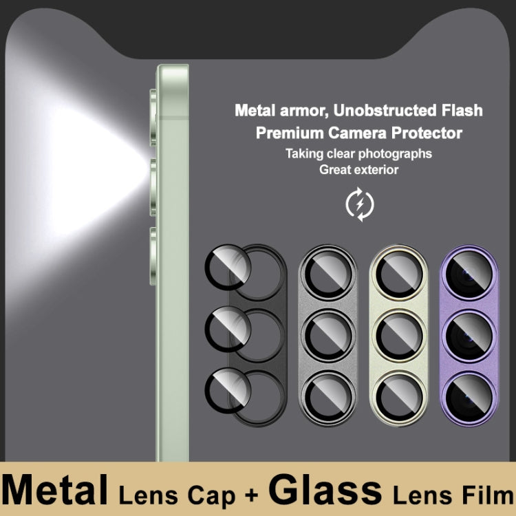 For Samsung Galaxy S24 5G IMAK Metal Armor Premium Camera Protector Film(Black)