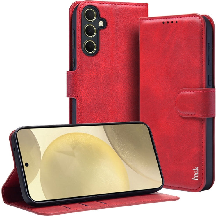 For Samsung Galaxy A55 5G IMAK Count Series Flip Leather Phone Case(Red)
