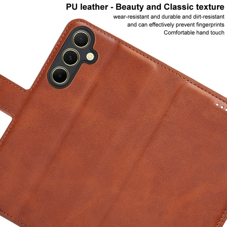 For Samsung Galaxy A55 5G IMAK Count Series Flip Leather Phone Case(Red)