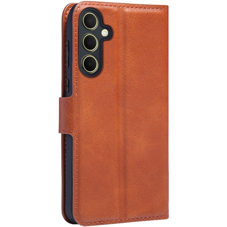 For Samsung Galaxy A55 5G IMAK Count Series Flip Leather Phone Case(Brown)