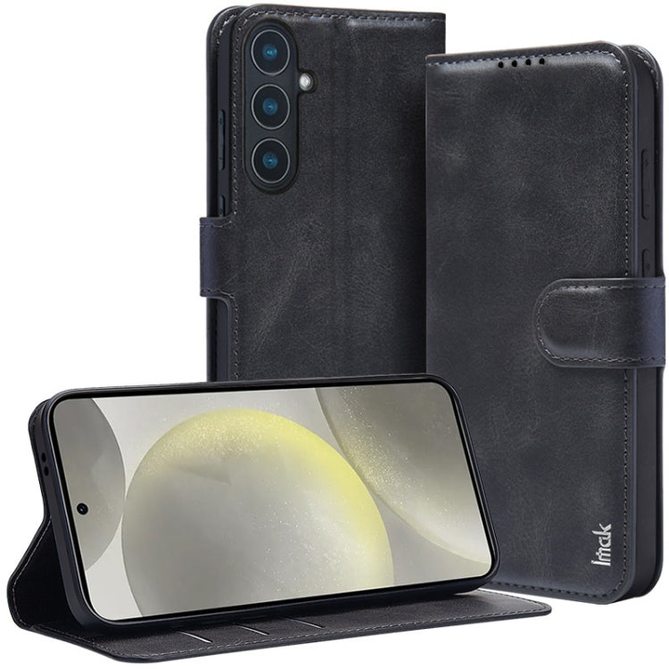 For Samsung Galaxy S24+ 5G IMAK Count Series Flip Leather Phone Case(Black)