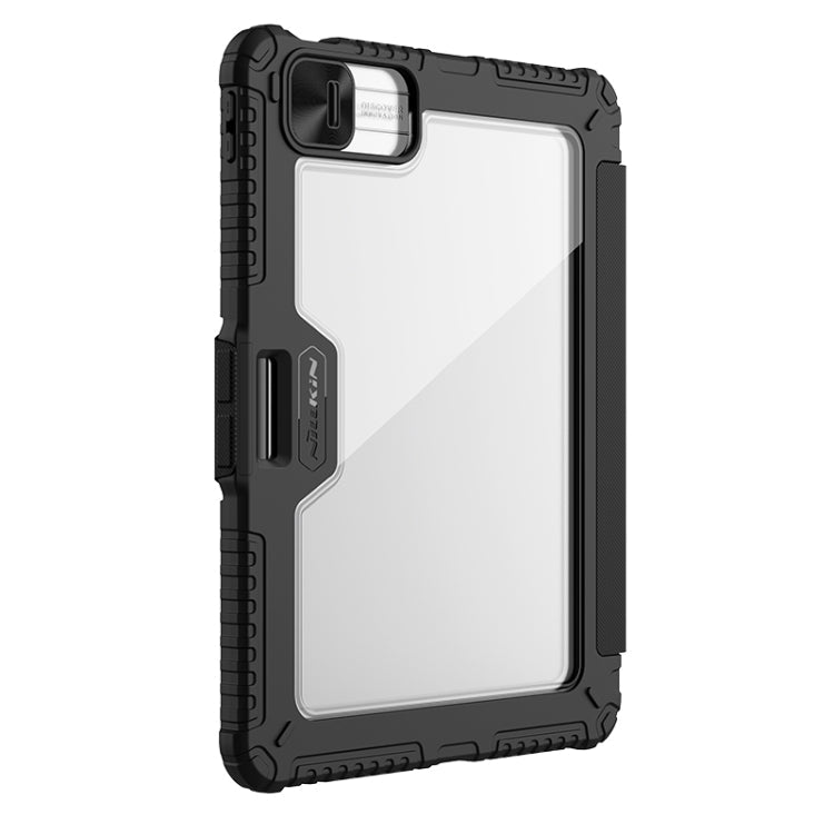 For iPad Pro 11 2025 / 2024 NILLKIN Bumper Pro Multi-angle Folding Style Tablet Leather Case(Black)