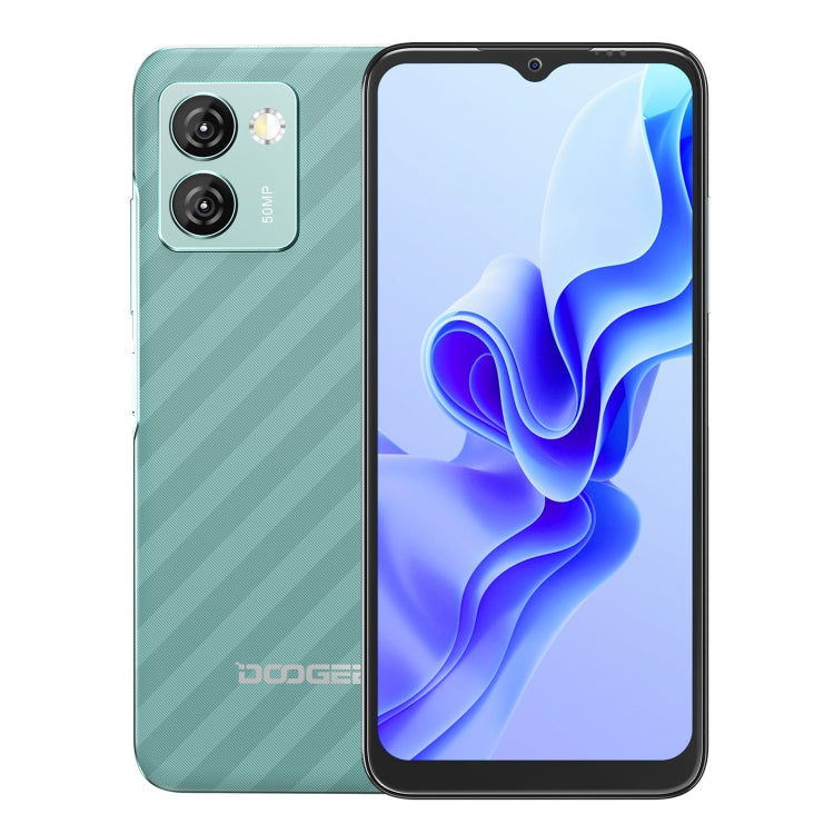 [HK Warehouse] DOOGEE N50 Pro, 8GB+256GB, Side Fingerprint, 6.52 inch Android 13 Spreadtrum T606 Octa Core 1.6GHz, Network: 4G, OTG(Green)