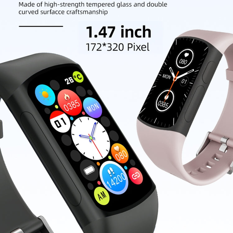 Spovan H7 BT5.3 IP67 1.47 inch Smart Sport Watch, Support Bluetooth Call / Sleep / Blood Oxygen / Heart Rate / Blood Pressure Health Monitor(Pink)