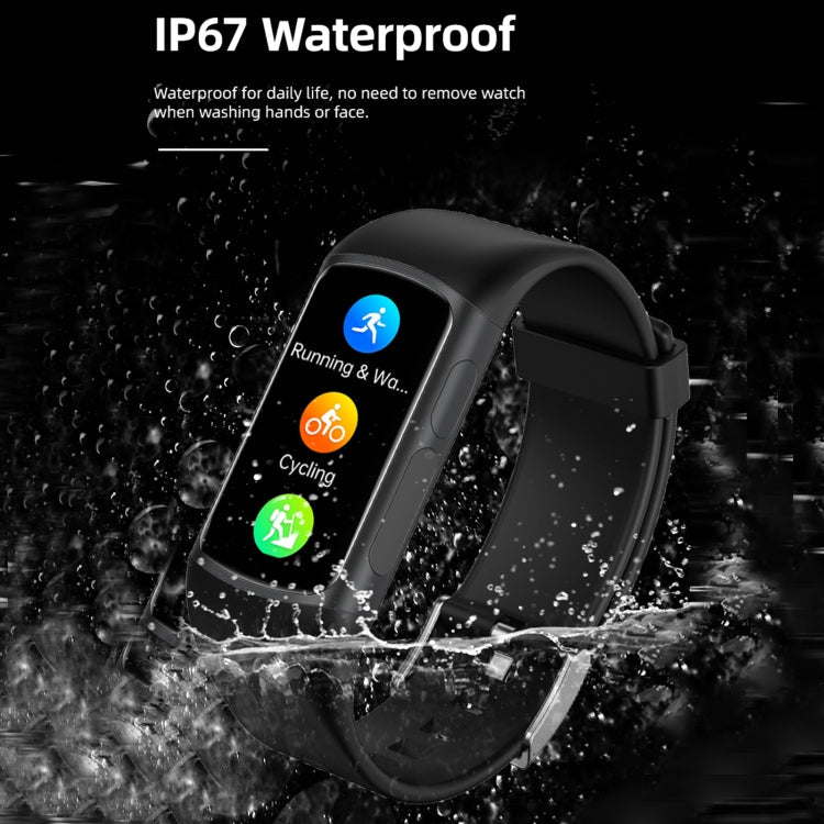 Spovan H7 BT5.3 IP67 1.47 inch Smart Sport Watch, Support Bluetooth Call / Sleep / Blood Oxygen / Heart Rate / Blood Pressure Health Monitor(Black)